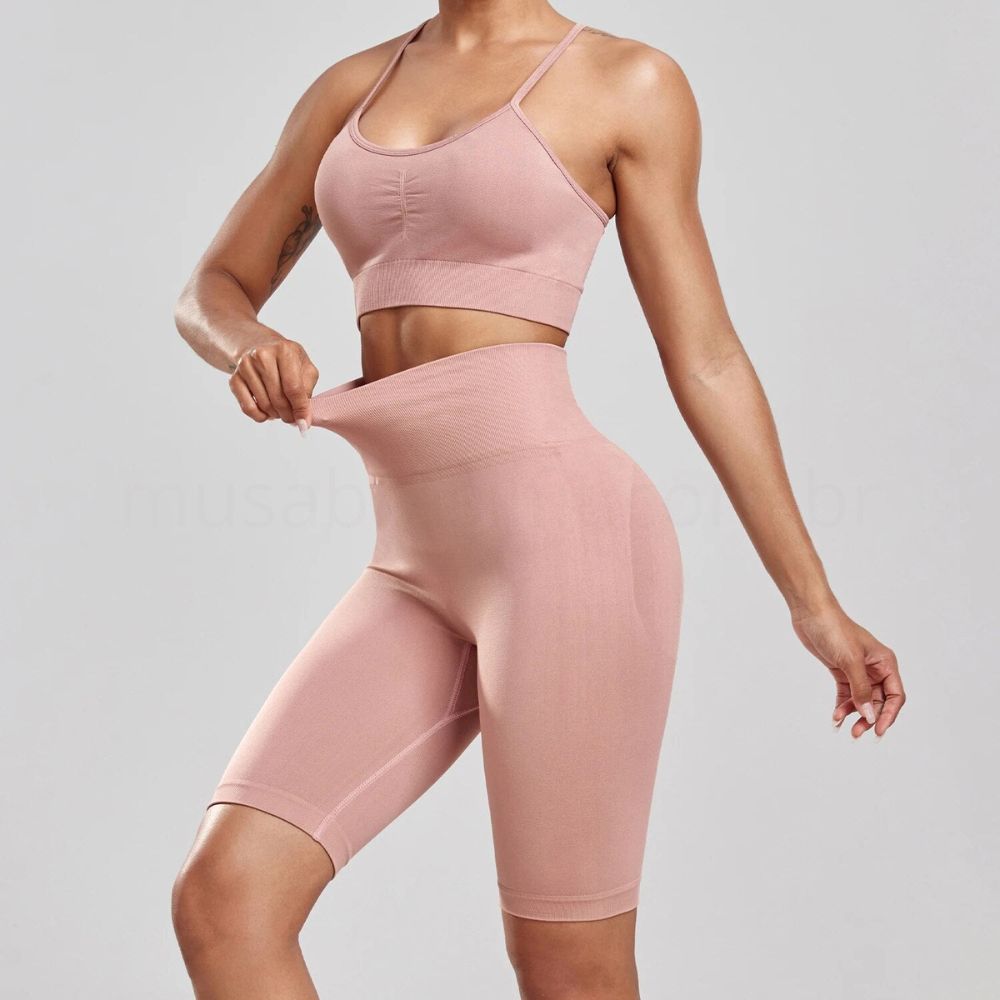 Conjunto Academia Sem Costura Macio