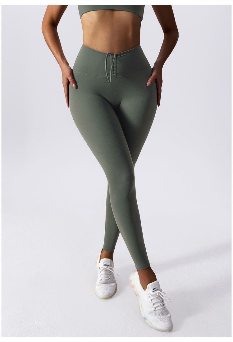 Calça Legging Soft com Cordinha - Sem Costura