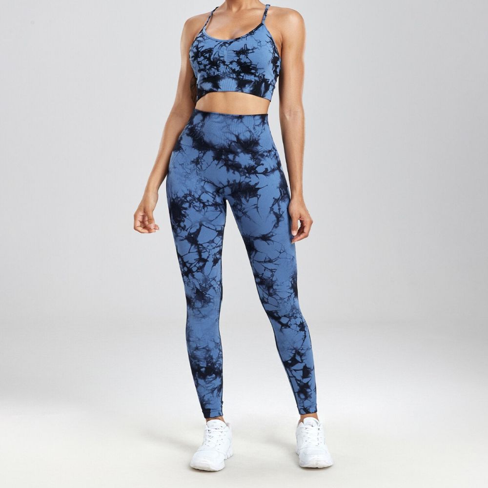 Conjunto Academia Sem Costura - Tie Dye