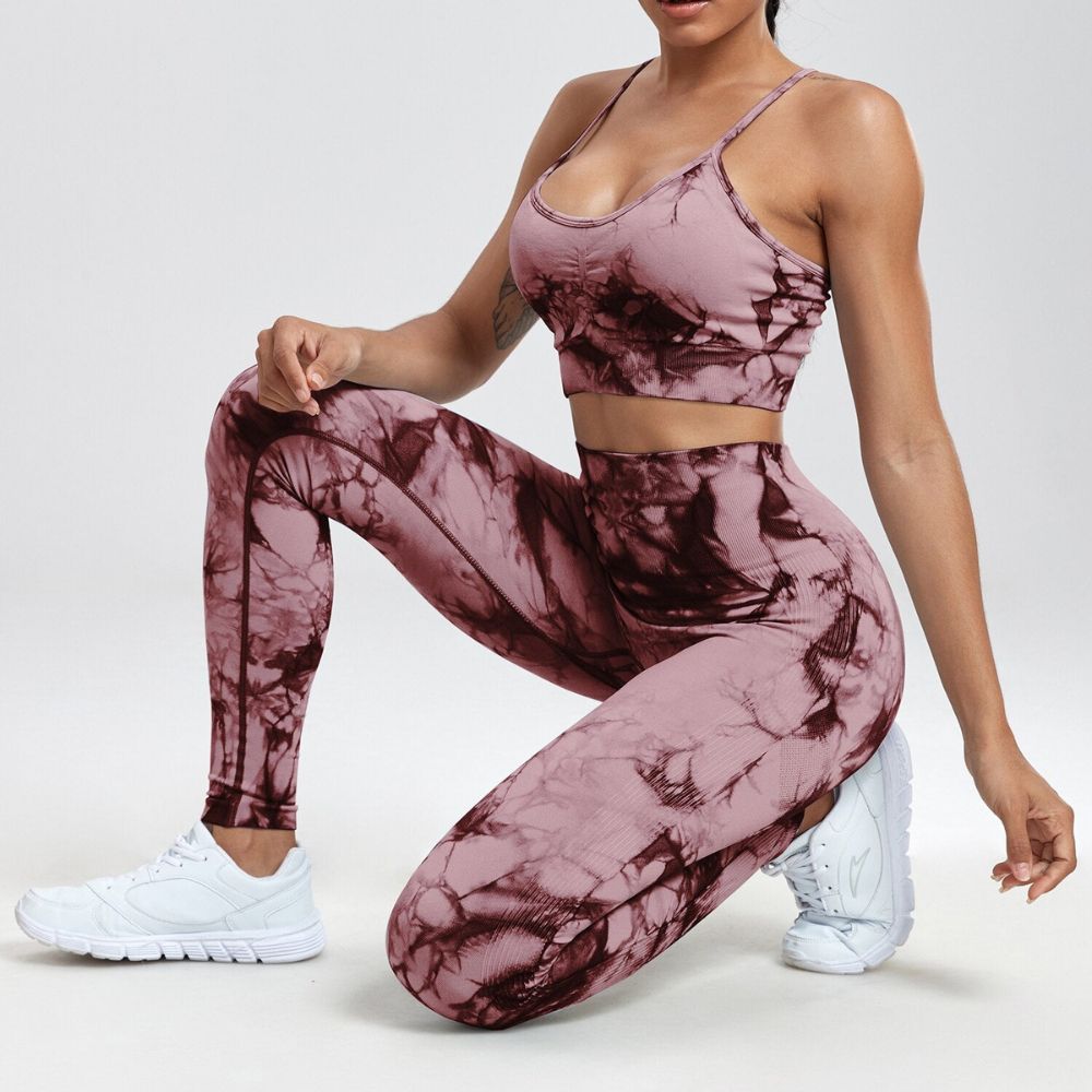 Conjunto Academia Sem Costura - Tie Dye