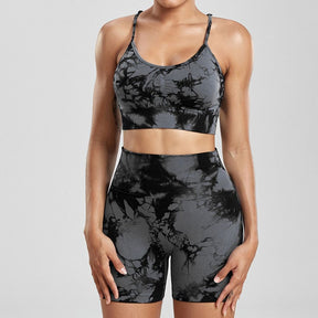 Conjunto Academia Sem Costura - Tie Dye