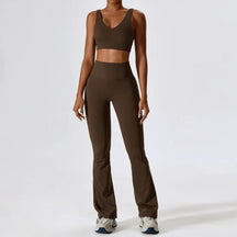 Conjunto Academia Sem Costura Flare