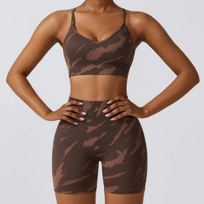 Conjunto Academia Sem Costura - Zebra
