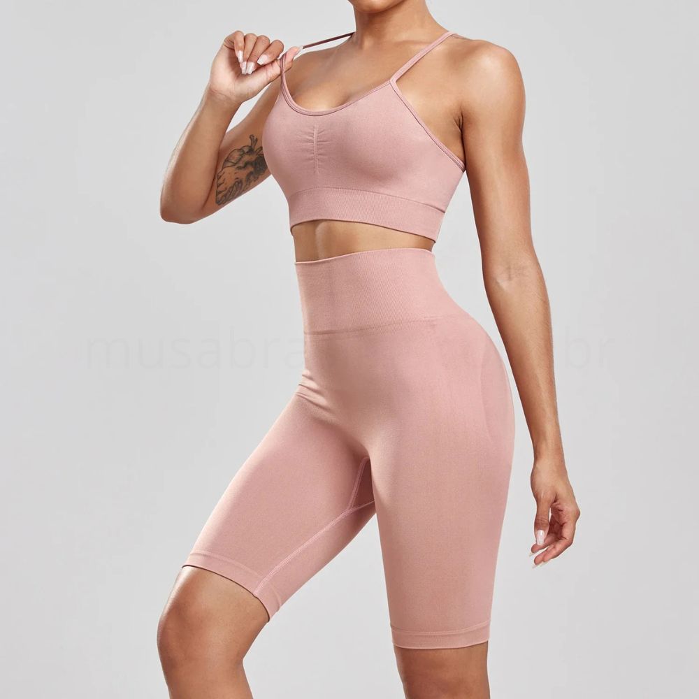 Conjunto Academia Sem Costura Macio