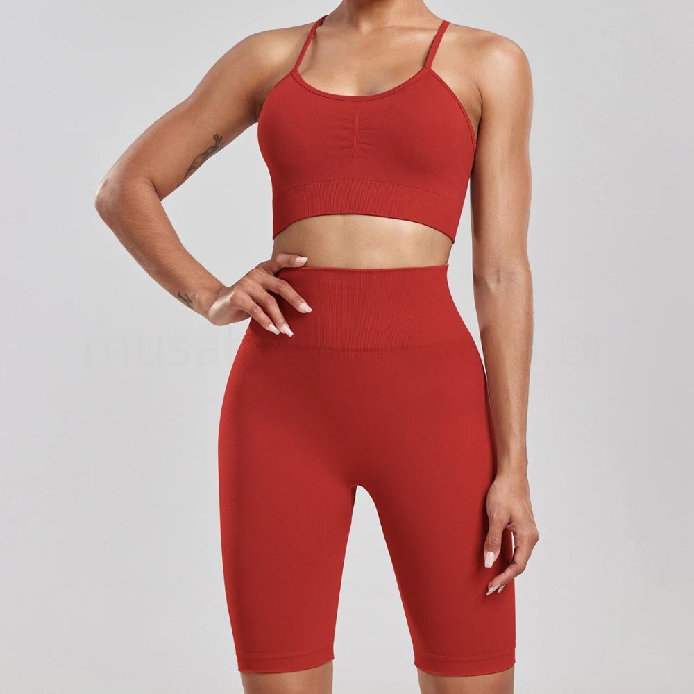Conjunto Academia Sem Costura Macio