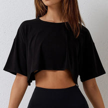 Cropped Feminino Blusão Sem Costura