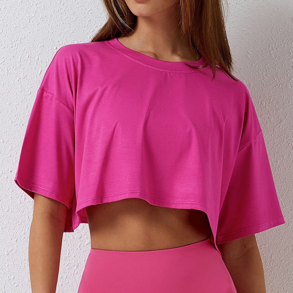 Cropped Feminino Blusão Sem Costura