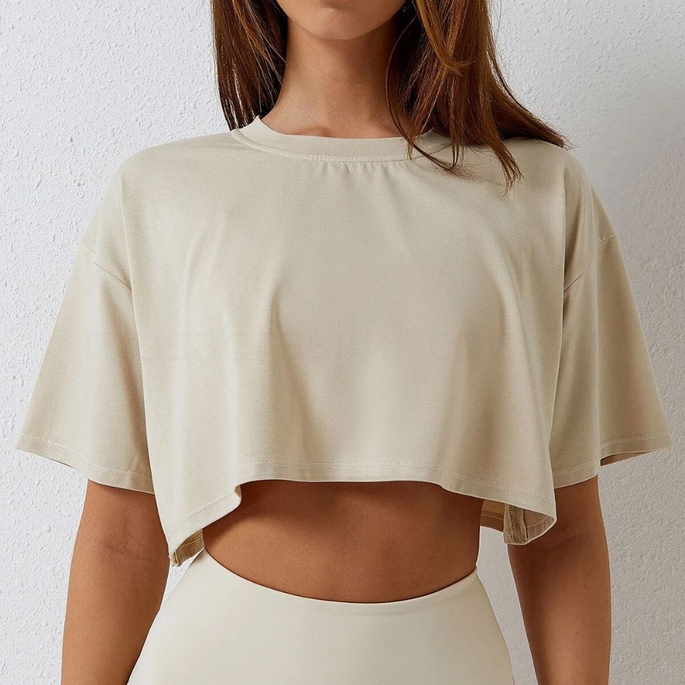 Cropped Feminino Blusão Sem Costura