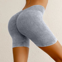 Short Legging Sem Costura com Cintura V