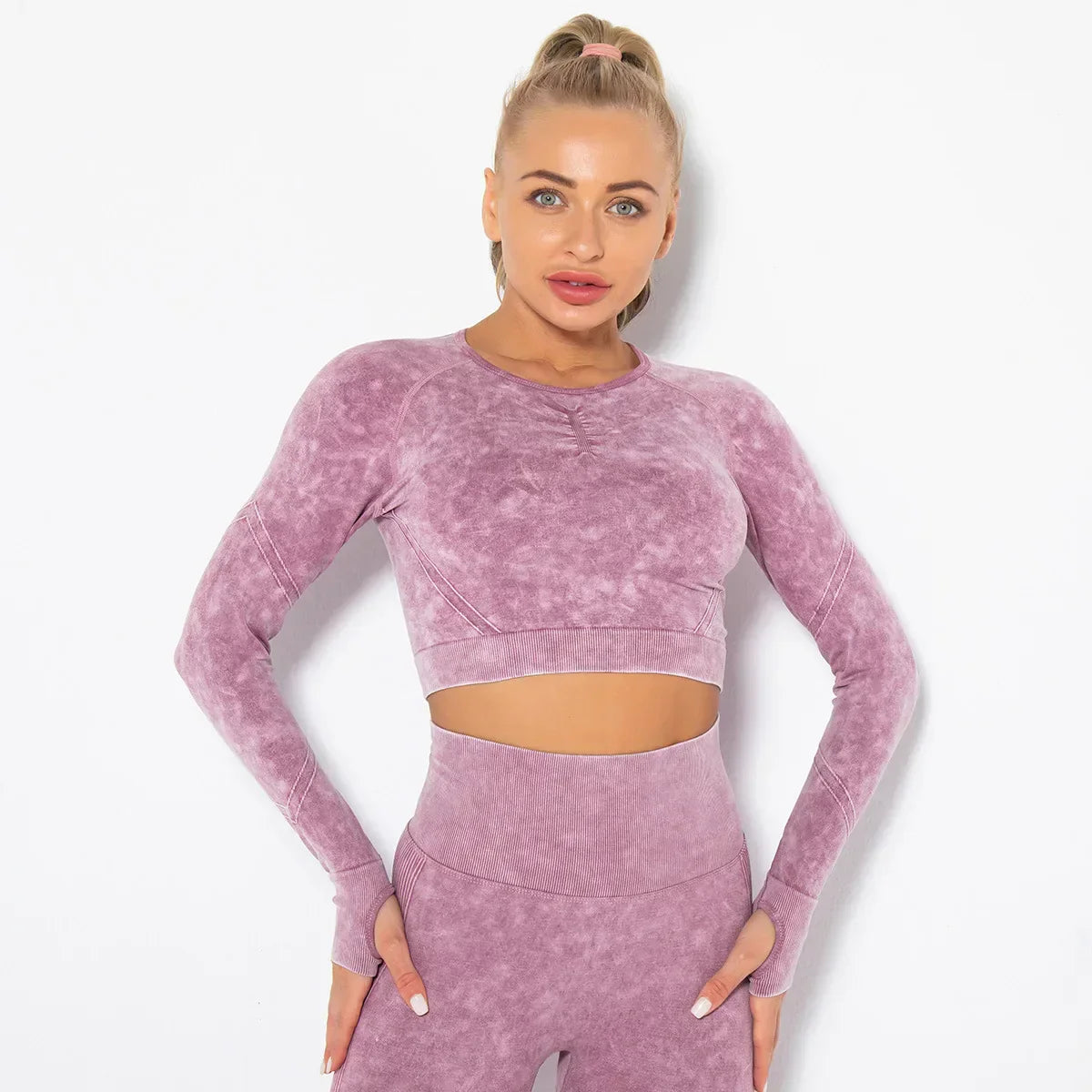 Cropped Feminino Manga Longa - Nuvem