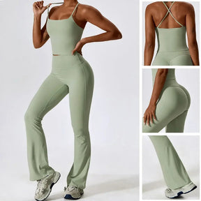 Conjunto Academia Sem Costura - Flare